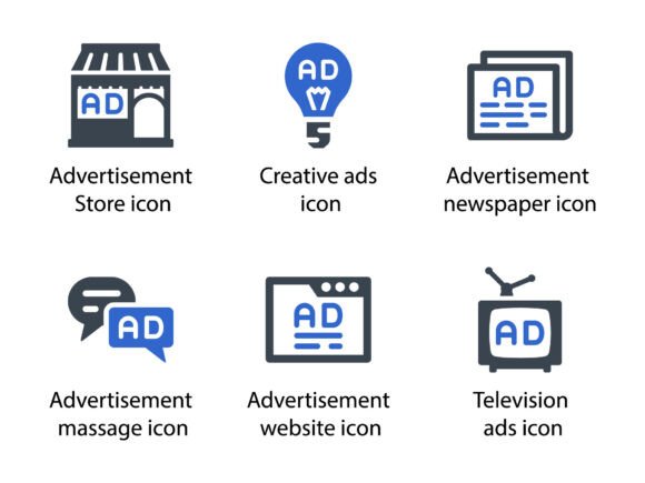 Ads Marketing Icon Set 4: A Powerful Tool for Modern Designers