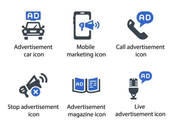 Ads Marketing Icon Set 6: A Design Essential