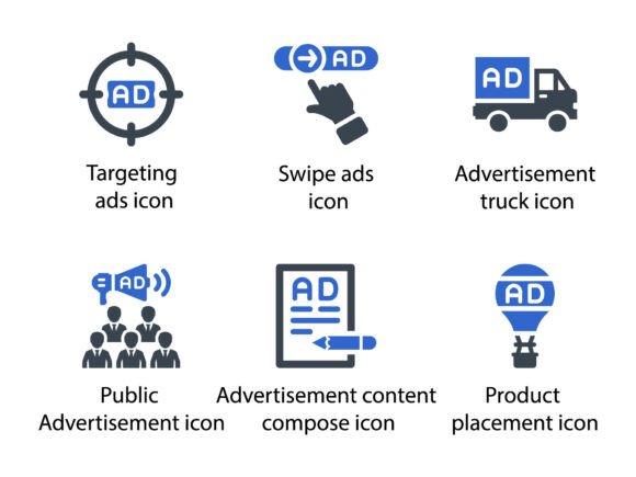 Ads Marketing Icon Set 7: A Versatile Tool for Modern Designers