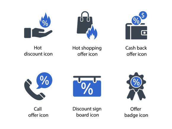 Black Friday Icon Set 4: A Versatile Resource for Designers and Marketers