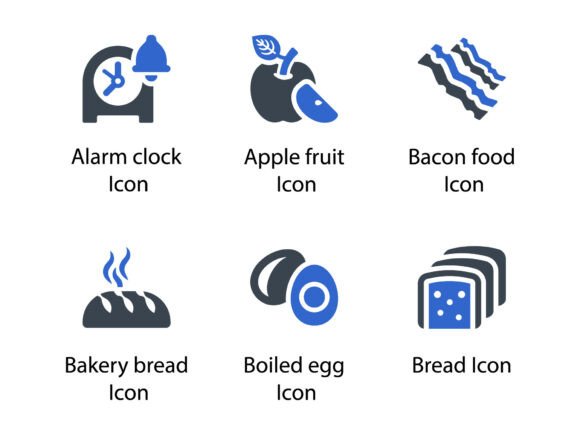 Breakfast Icon Set 1: A Strategic Tool for Design and Communication