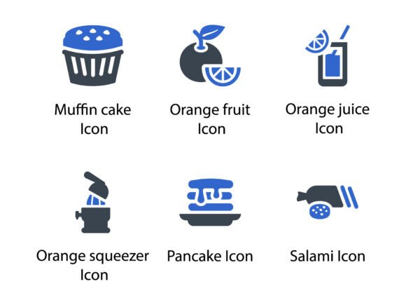 Breakfast Icon Set 5: A Versatile Collection for Designers and Developers