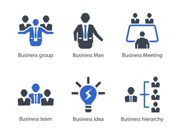 Business Office Icon Set 1: Essential Design Tools