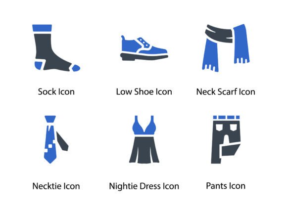Clothes Fashion Icon Set 3: A Versatile Tool for Modern Designers
