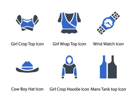 Clothes Fashion Icon Set 8: A Versatile Tool for Designers and Creators