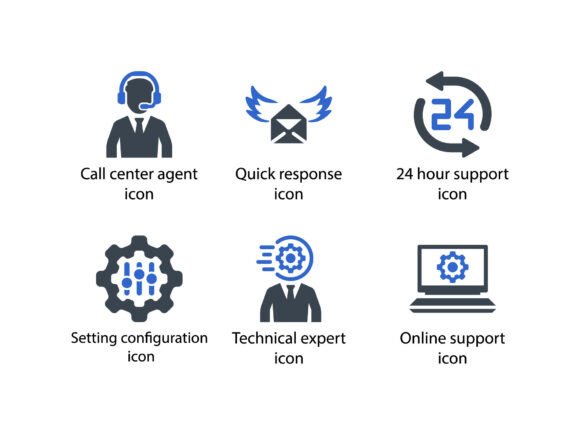 Customer Support Icon Set 6