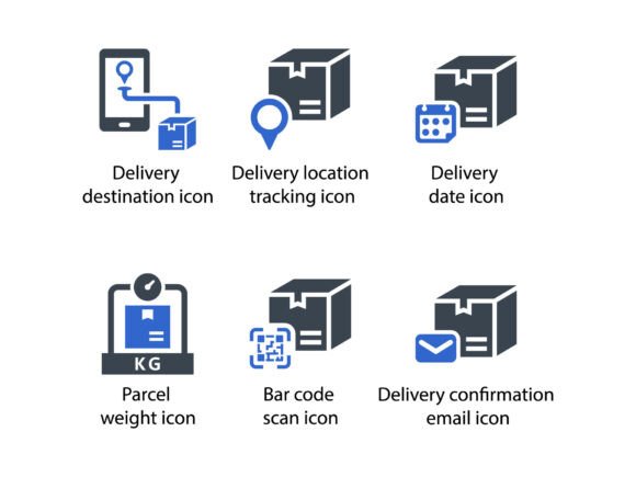 Delivery Logistics Icon Set 5