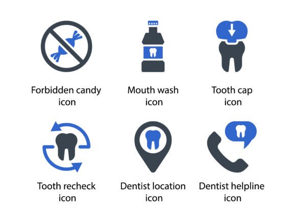 Dental Care Icon Set 5: Essential Design Tools