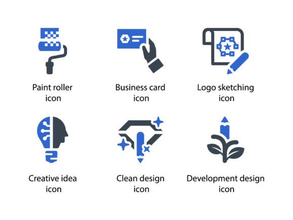 Design Creativity Icon Set 7: Elevate Your Creative Projects with Beautiful Glyph Icons