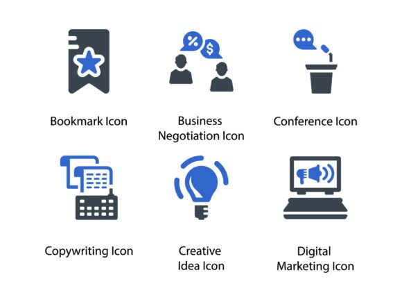 Digital Marketing Icon Set 1: A Versatile Tool for Modern Designers