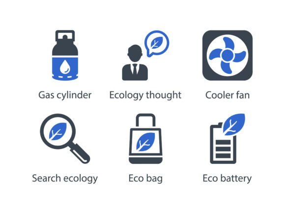 Ecology Icon Set 4: A Versatile Tool for Modern Design Projects