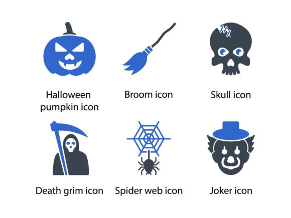 Halloween Icon Set 3: Creative Design Tools
