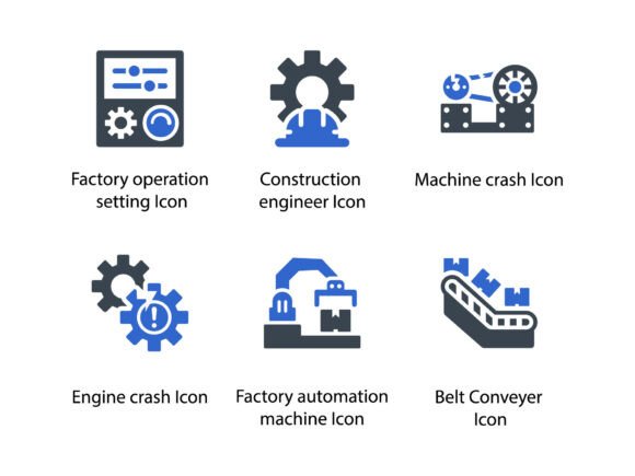 Industry Icon Set 1: A Versatile Tool for Designers and Developers