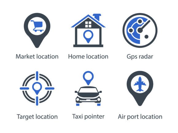 Location Icon Set 2: Essential Design Tools