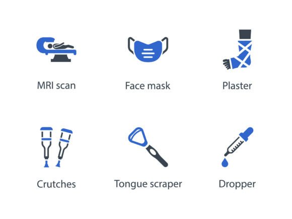 Medical Equipment Icon Set 4: A Versatile Resource for Designers and Professionals