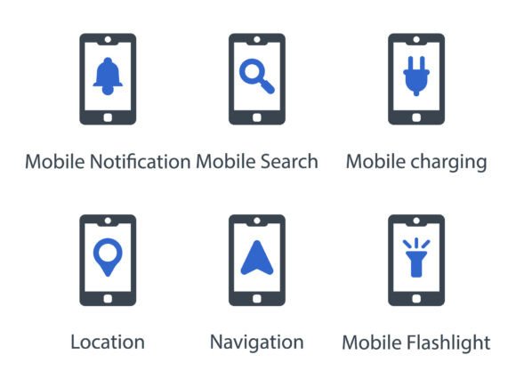 Mobile Function Icon Set 8: A Versatile Toolkit for Modern Design